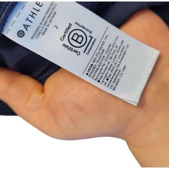 Athleta Women's Navy Blue Technical Pants Size 2 - Picture 5 of 5